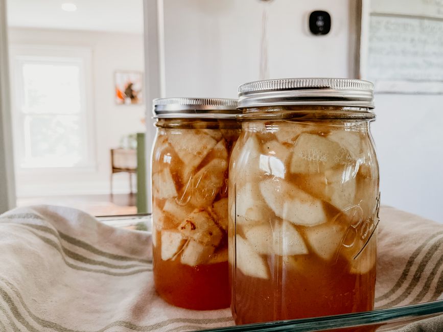 Compote de pommes maison sans sucre ajouté